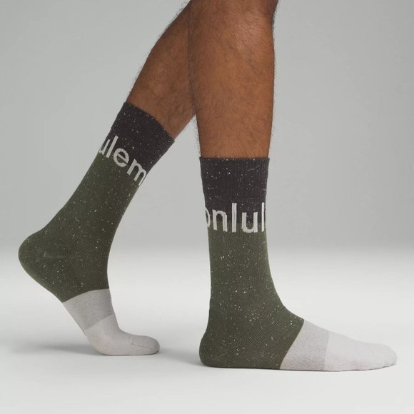 Lululemon Men's Daily Stride Crew Sock NWT Size XL (MEOL/GGRE) - Picture 10 of 10
